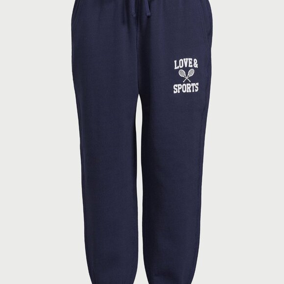 Love & Sports Women’s French Terry Graphic Jogger Pants, 26” Inseam, Sizes XL - Picture 5 of 6